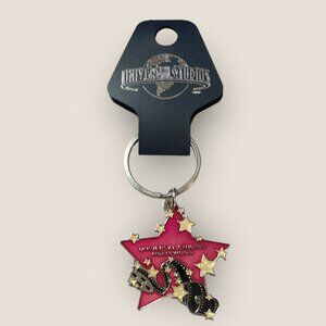 Universal Studios Hollywood Star Keychain With Film Reel Design